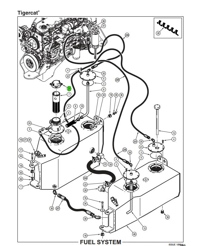 Bouchon de réservoir à carburant BN022